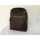 BACKPACK WITH ZIP BROWN
